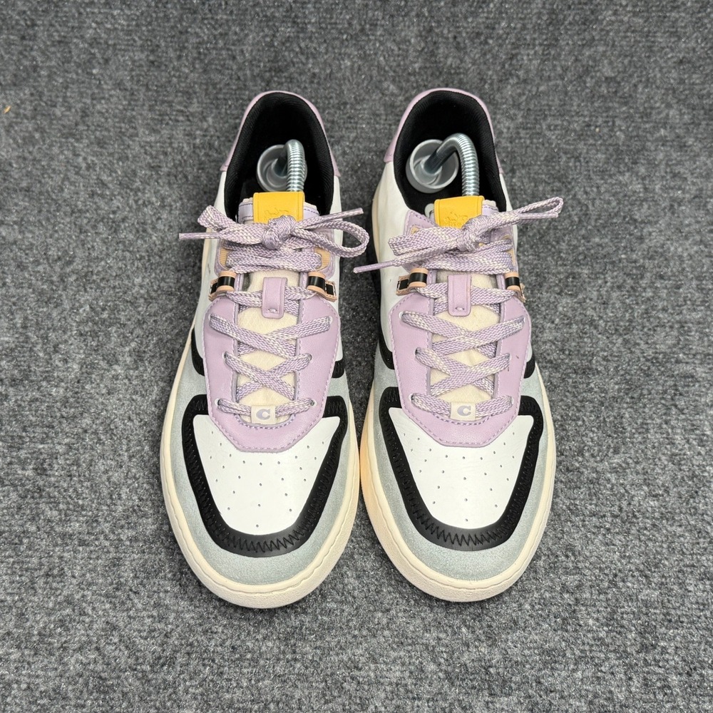 Coach Citysole Court Sneakers Women's 10 Green Purple Retro Athletic Casual Shoe - Picture 3 of 12